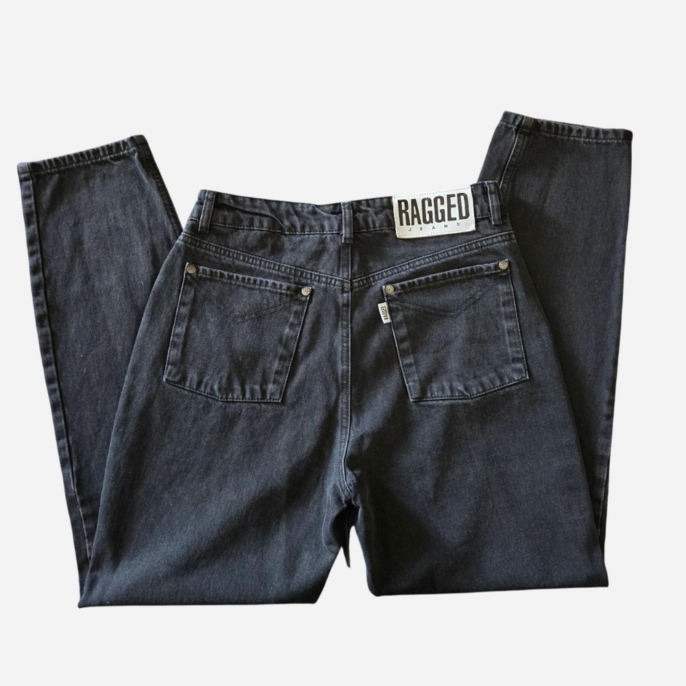 SOLD Ragged Priest Black Denim Mom Jeans